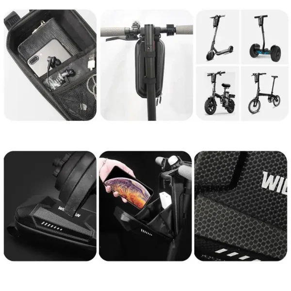 Scooter Front Bag for Xiaomi M365 Scooter Accessories Universal Electric Scooter Bag 3/4/5L Waterproof Front Storage Hanging Bag - Image 6