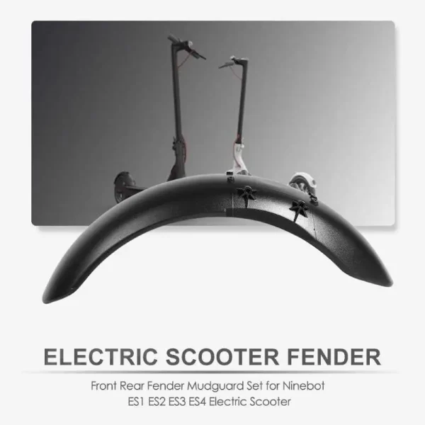 Front Rear Fender Mudguard Set for Ninebot ES1 ES2 ES3 ES4 Electric Scooter Scooter Fender Scooter Fender Wing for Mud Guard - Image 5