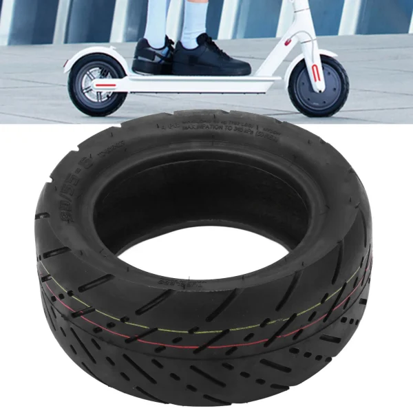 90/55‑6 Tire Rubber Shock Resistant Buffering Vacuum Tubeless Tyre Replacement for Electric Scooter Vacuum Tire 90/55‑6 Tyre - Image 2