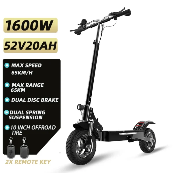 60-85KM/H Electric Scooter for Adults | Foldable Single/Dual Motor X60 X700 X48, 30-100KM Long Range - Image 10