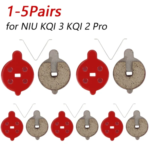 1-5Pairs Scooter Hydraulic Disc Brake Pads Electric Scooter Resin Brake Pads Cycling Replacement Parts for NIU KQI 3 KQI 2 Pro