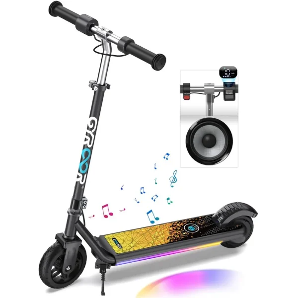 H30 Max Electric Scooter for Kids, LED Dispaly, 150W Powerful Motor, Dual Brake System, Adjustable Height and Speed.