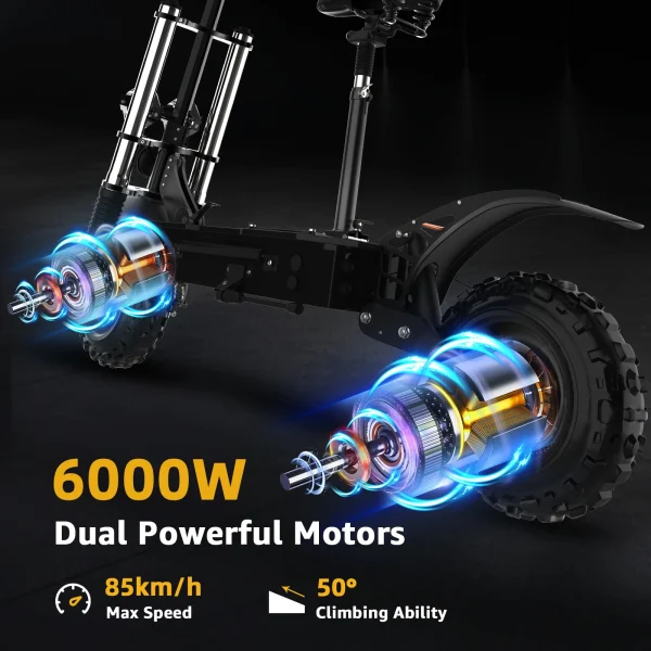 60-85KM/H Electric Scooter for Adults | Foldable Single/Dual Motor X60 X700 X48, 30-100KM Long Range - Image 3