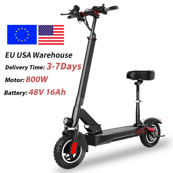 EU USA Warehouse Adult Electric Scooter 48v 13ah 16Ah Escooter Kick Scooter Lightweight Long Range 35-55km Scooters 800w - Image 7