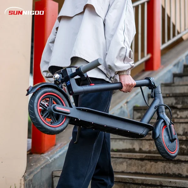 SUNNIGOO N7PRO Electric Scooter Adults 36V 10.4Ah Escooter Long Range 19 Miles Lightweight Kick Scooter US Stock Black With Gift - Image 5