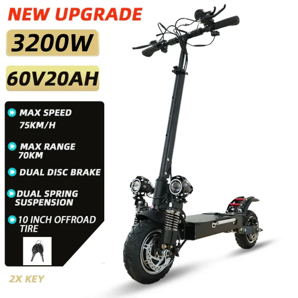 60-85KM/H Electric Scooter for Adults | Foldable Single/Dual Motor X60 X700 X48, 30-100KM Long Range - Image 12