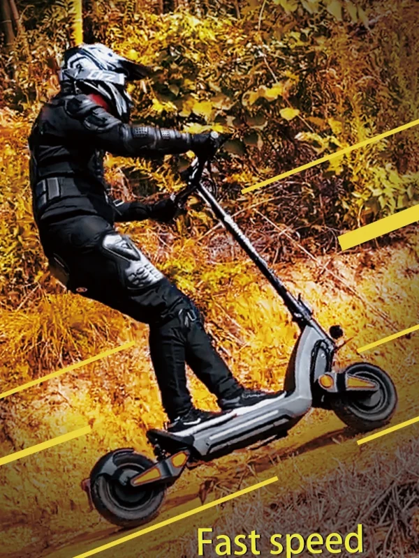 DT06 6000W Off-Road Electric Scooter | Dual Motor, Hydraulic Suspension, 11-Inch Tires, Foldable, IPX5 - Image 6