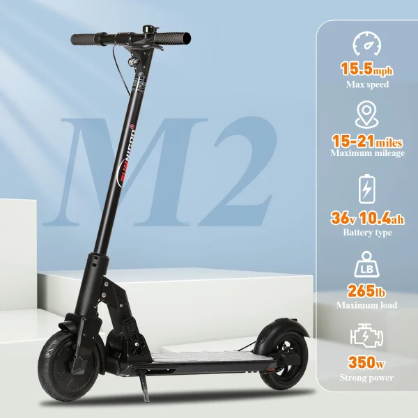 350W Electric Scooter for Adults 36V 10.4AH Battery Compact Scooter 8.5 Inch Tire Foldable Lightweight Electric Scooters Adults - Image 7