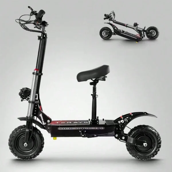 50MPH Electric Scooter for Adults | 6000W Dual Motor, Hydraulic Suspension, 440lbs Load - Image 6