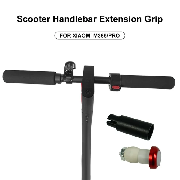 Electric Scooter Extended Handlebar For Xiaomi Scooter M365/pro Sponge Bicycle Extension Grip Bar With Light Cycling Accessories