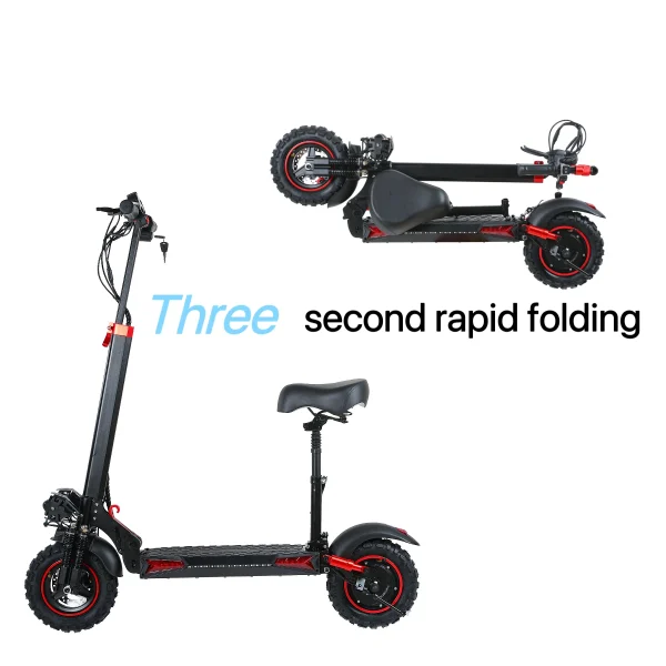 J11MAX Foldable Electric Scooter for Adults | 48V 1200W Motor, 11-Inch Explosion-Proof Tires, 18Ah Battery, Waterproof Design - Image 3