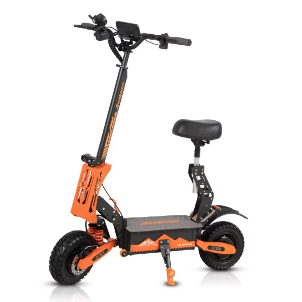 Arwibon 5600W Adult Electric Scooter | Dual Motor, 50MPH Top Speed, 60V27AH, 11-Inch Off-Road Tires, Folding Design with Seat - Image 7