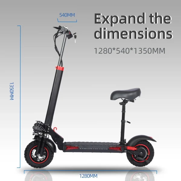 J11MAX Foldable Electric Scooter for Adults | 48V 1200W Motor, 11-Inch Explosion-Proof Tires, 18Ah Battery, Waterproof Design - Image 5