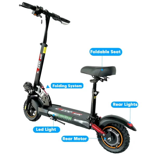 EU USA Warehouse Adult Electric Scooter 48v 13ah 16Ah Escooter Kick Scooter Lightweight Long Range 35-55km Scooters 800w - Image 2