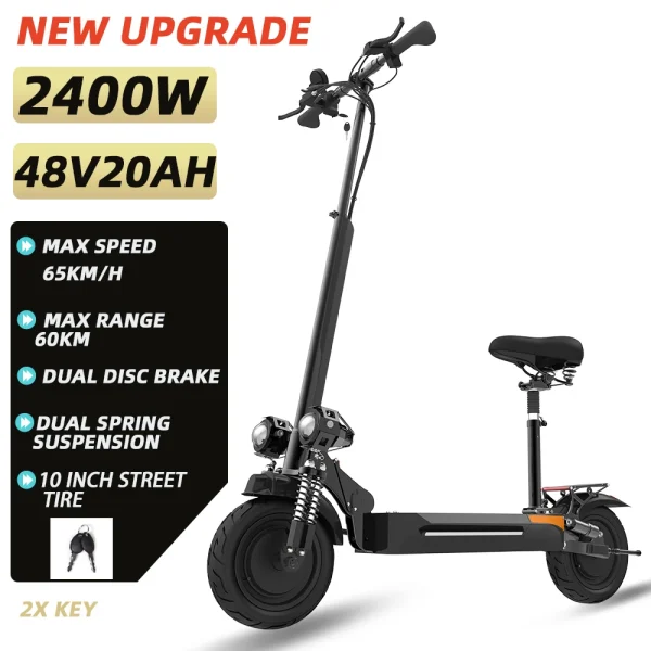 60-85KM/H Electric Scooter for Adults | Foldable Single/Dual Motor X60 X700 X48, 30-100KM Long Range - Image 8