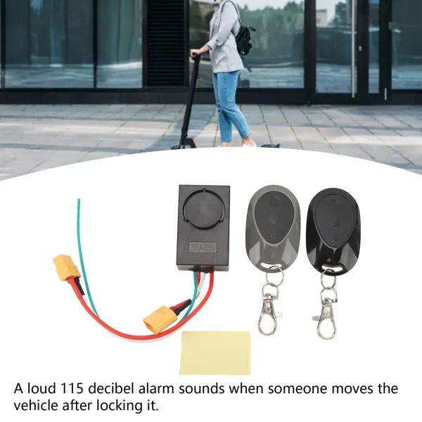 ZK30 Electric Scooter Alarm Anti-Theft Alarm for MAX G30 115dB High Volume Alarm 2 Remote Control for 36‑55V XT60 Interface - Image 4